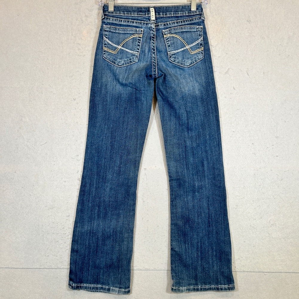 Ariat REAL Denim Jeans Womens Size 12 Slim Bootcut Medium Wash Blue Western